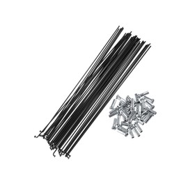 Partuto 36 Pcs Bicycle Steel Spokes 14G Bike Spoke 263mm Length with Nipples Replacement