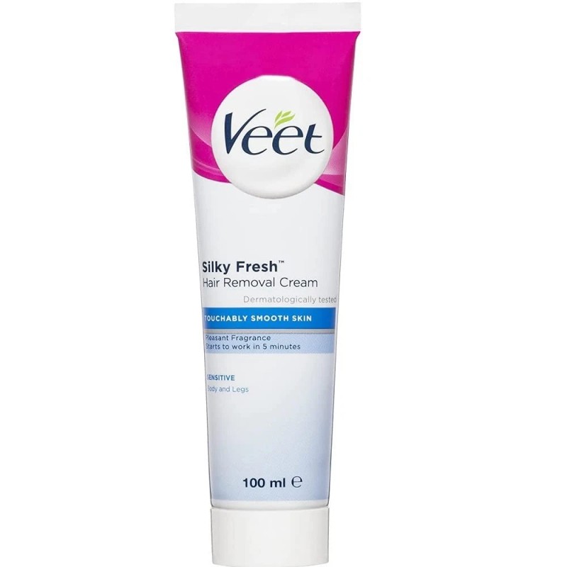 Veet Hair Removal Cream 100g – Sensitive Skin Formula, Smooth