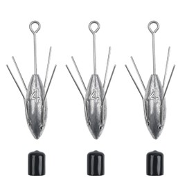 Sputnik Sinker Surf Fishing Weight Long Tail Spider Weights Saltwater Surf Casting Fishing Sinkers Catfish Beach Spider Sinker for Ocean Sea Sand (4oz-3pcs)