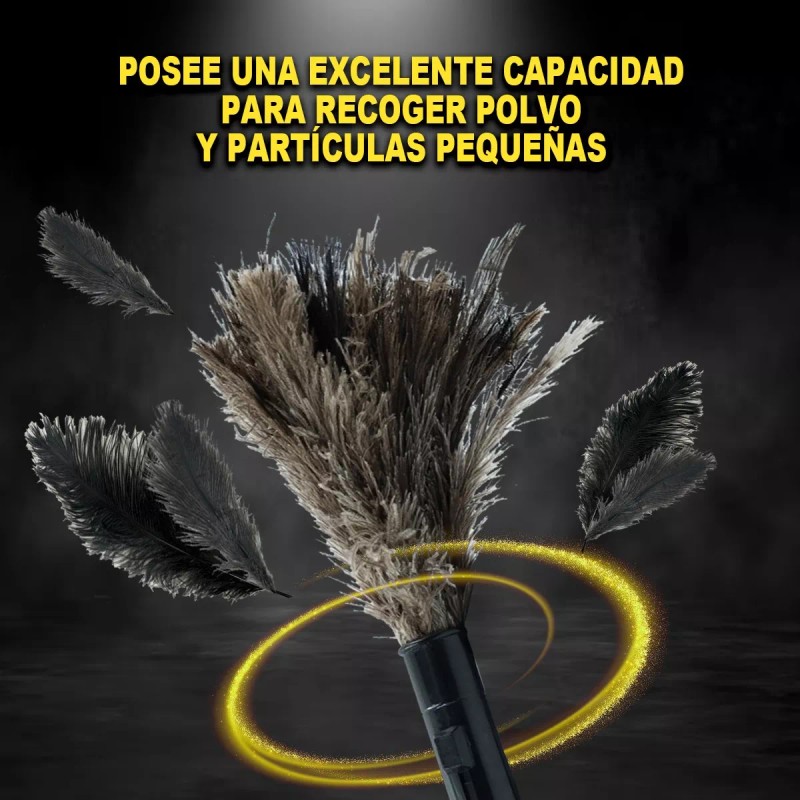 Farvisan 10pack Plumero De Avestruz Retractil Negro