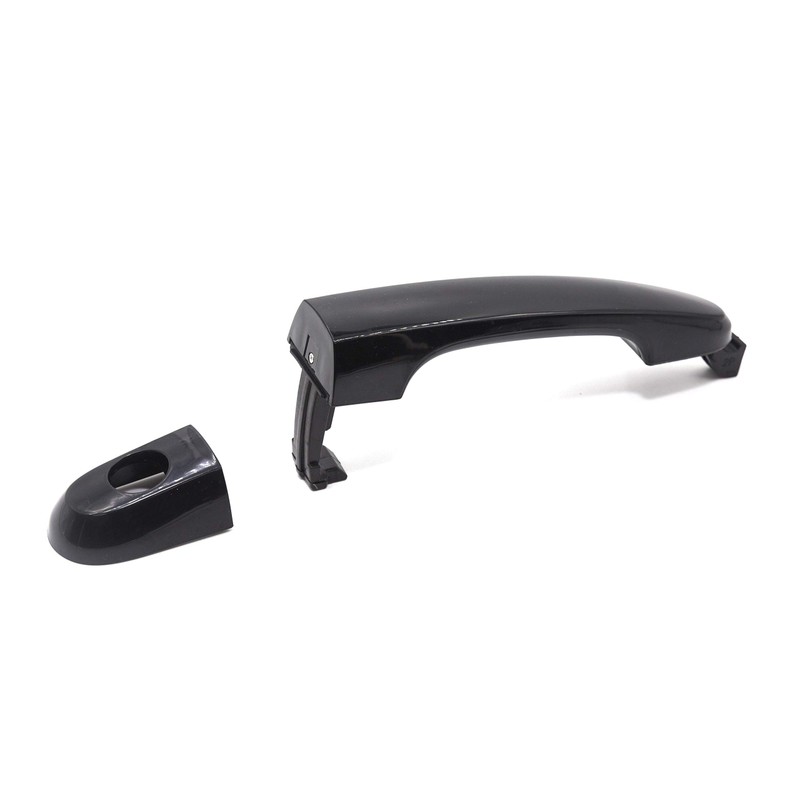 8Pcs Front Rear Left Right Exterior Black Door Handle Set
