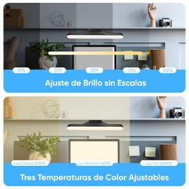 Kokila Luz LED Magnéticas Táctil Recargables Por USB, LED Inalámbricas Recargables Lámpara Armario de 3 Colores, Brillo Ajustable, 1800 mAh, Lampara para Librería, Armario, Dormitorio, Pasillo, 30cm