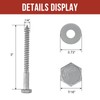 HROMIGRY 1/4" x 3" Lag Bolts (100 Pcs) Lag Screws