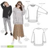 Style Arc Sewing Pattern - Fenix Sweatshirt (Sizes 04-16)