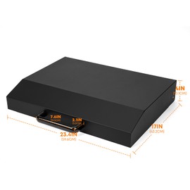 Stanbroil 22" Hard Cover Hood with Handle, 5011 Hinged Lid for Blackstone 22 Inch Table Top Griddle, Hard Top Lid Outdoor Griddle Lid for Blackstone 22" Grill, Black