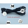 D.Square Power Cable 3 Pin IEC320 C13 Black 1.8m 18AWG
