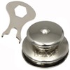 Loxx® Top Button Large 15 mm Stainless Steel Pack of