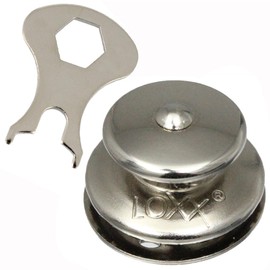 Loxx® Top Button Large 15 mm Stainless Steel Pack of 10
