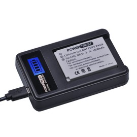 PowerTrust PowerTrust 2-Pack NB-5L Battery and LCD USB Charger for Canon PowerShot S100, S110, SD700 is, SD790 is, SD800 is, SD850 is, SD870 is, SD880 is, SD890 is, SD900 is, SD950 is, SD970 is, SD990 is