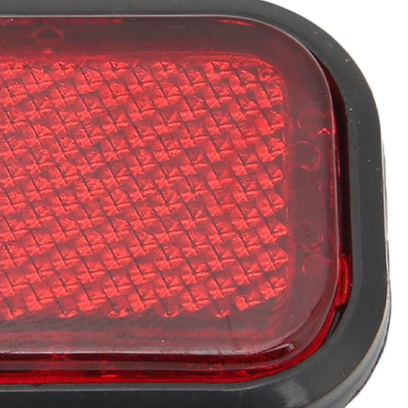 Acouto Car Rectangular Reflector, 4pcs Rectangular Reflector Safety ABS Reflective