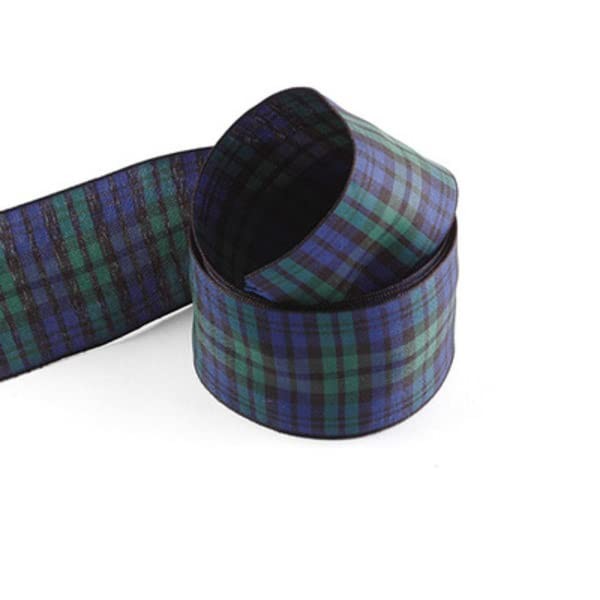Tartan Ribbon 15mm, 25mm & 40mm Available in Blackwatch, Macgregor, Royal Stewart & Shetland 3 Metres of Ribbon (Black Watch, 25mm)