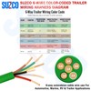 Enough 14AWG 100FT 6 Way Trailer Wire Harness - Green