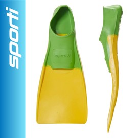 Sporti Essential Floating Swim Fins (Color) - Toddler 11-12 (YellowGreen)