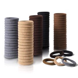 100 Pcs Ligas para Peinar el Cabello Altamente Elásticas, Lazos del Pelo de Algodón para Coleta, Bandas Suaves de Goma Sin Costura, Accesorios de Corbatas para el Cabello para Niñas y Mujeres