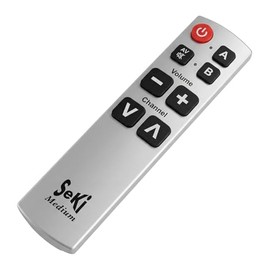 Seki Medium Learning Universal TV Remote Silver