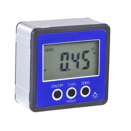 Horizontal Angle Meter Digital Protractor Inclinometer Electronic Level Box Magnetic Base Measuring Tools Blue