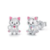 Dog Stud Earrings 925 Sterling Silver Cute Animal Puppy Earrings