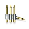 EMK 4Pack RCA to 1/4" Audio Adapter, 6.35mm Mono Plug