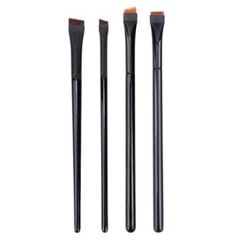 4pcs Eyeliner Brush Kit,Angled Eyebrow Brush,Eyeliner Brush,Soft Bristles Angled Flat Pply Makeup Naturally And Evenly for Eyeshadow Eyebrow Cosmetics