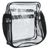 Clear Messenger Bag PVC Waterproof Visible Zipper Design Crossbody Tote
