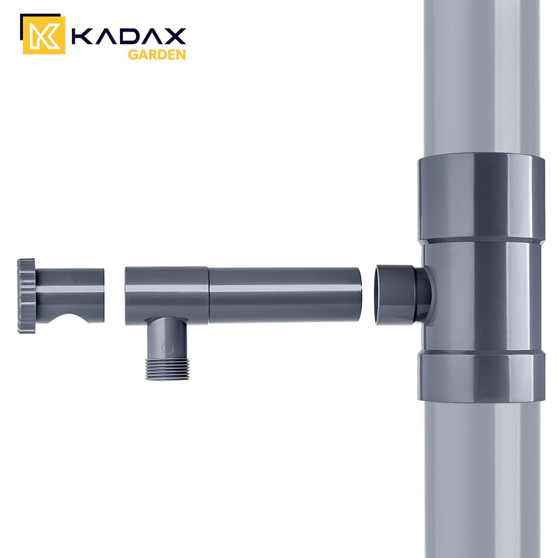 KADAX Rain Collector 90 mm, Rainwater Collector for Downpipe, Rain