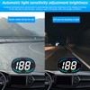 CGEAMDY Car HUD Head-up Display LED Projector, GPS Speedometer Odometer,
