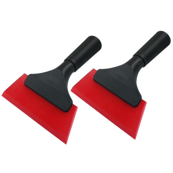 Hordion 2 Pcs Small Squeegee 5 Inch, Rubber Window Tint
