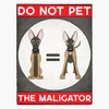Do Not Pet - The Maligator 2.0 Window Bumper Sticker