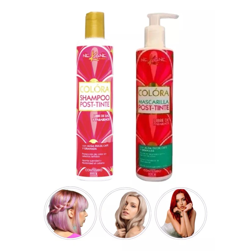 Nekane Set Shampoo Y Mascarilla Post Tinte Sin Sal Nekane