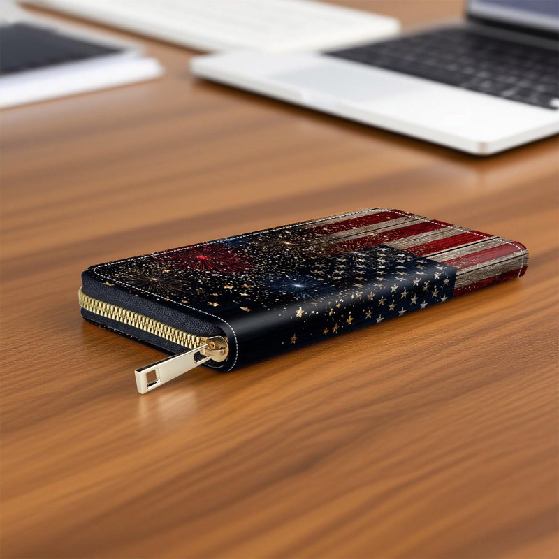 Vobber RFID Blocking Zip Around Wallet for Women with Detachable