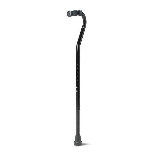 Medline Bariatric Offset Walking Cane for Seniors & Adults is Portable and Lightweight for Balance, Knee Injuries, Mobility & Leg Surgery Recovery