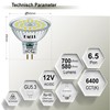 EACLL GU5.3 MR16 LED Bulbs 6.5 W Replaces 60 W