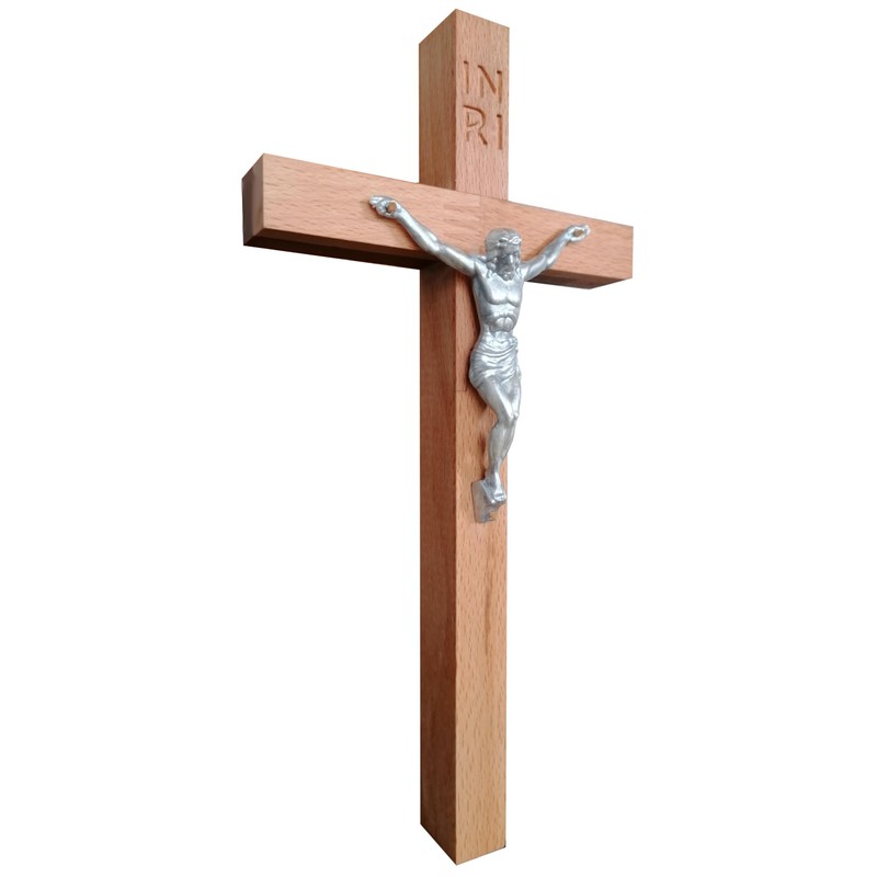 Kaltner Präsente Gift idea: 25 cm wall cross crucifix made