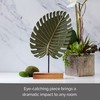 Elements 7x2.25x11.5 Inch Metal Green Leaf Tabletop Decor