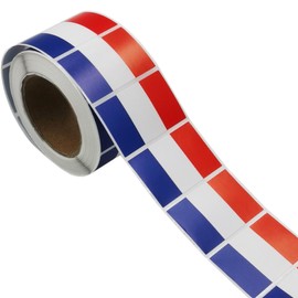 500 Pieces France Labels Roll Stickers - French Flag Paris Party Supplies Decorations Favors Jar Containers Letter DIY Sticker Happy Bastille Day Labels Decals