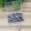 Shapenty Stainless Steel Earring Wire Fish Hook Blank Cabochon Bezel