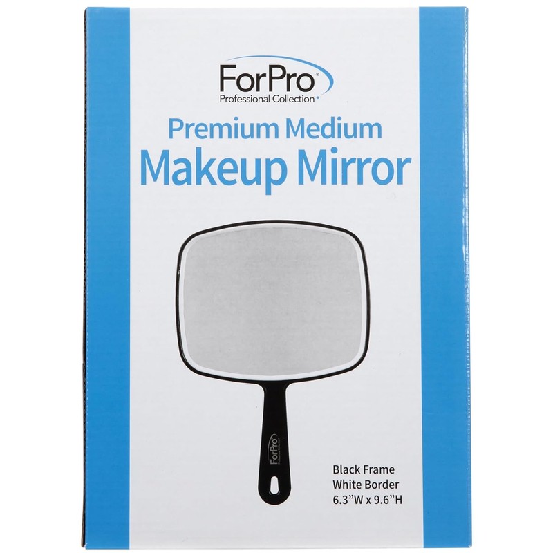 ForPro Professional Collection Premium Hand Mirror with Handle, 6.3" W