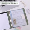 SKYDUE Clipboard Binder with Refillable Notepad, PU Clipboard Folder Includes