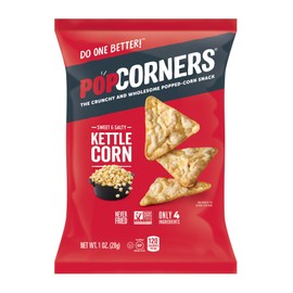 Popcorners Snacks Variety Pack | Gluten Free Chips Snack Packs | Kettle Corn, White Cheddar, Sea Salt | (18 Pack, 1 oz Snack Bags)