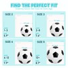 U&C Planet Kids Soccer Ball Size 4, 2-Pack Black White