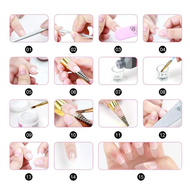 DIY Manicure Set Professional Acrylic Nail Set Beauty Salon Set