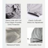 chamarra impermeable ligera cortavientos para hombre con capucha extraíble, Azul