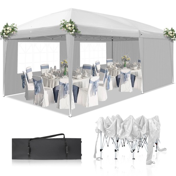 10x20 ft Pop Up Canopy Tent Folding Gazebo Party Wedding