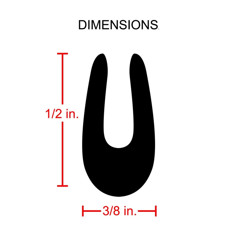 Full Size 20 Feet Chrome U Shape Truck Door Edge