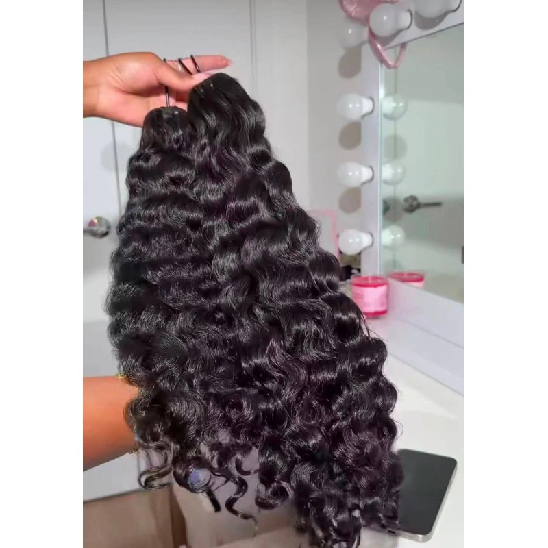 Raw Unprocessed Raw Virgin Temple Hair Bundle Virgin Cuticle Aligned