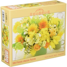 Yanoman 03-884 300 Piece Jigsaw Puzzle Happy Yellow Flowers (10.2 x 15.0 inches (26 x 38 cm)