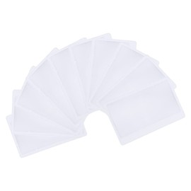 Vctitil 100 Pieces 3X Magnifiers Fresnel Lens Credit Card Magnifier Pocket Magnifier Transparent Reading Magnifier Reading Aid Helper Bookmark,8 x 5.5cm