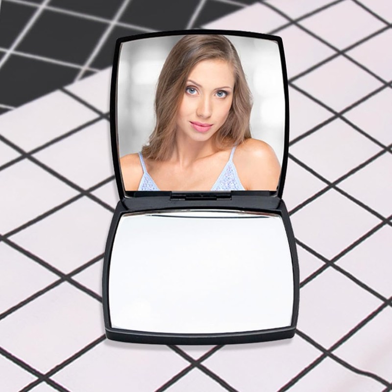 Fashion Compact Vanity Mirror for Women, Elegant Small Compact Mirror