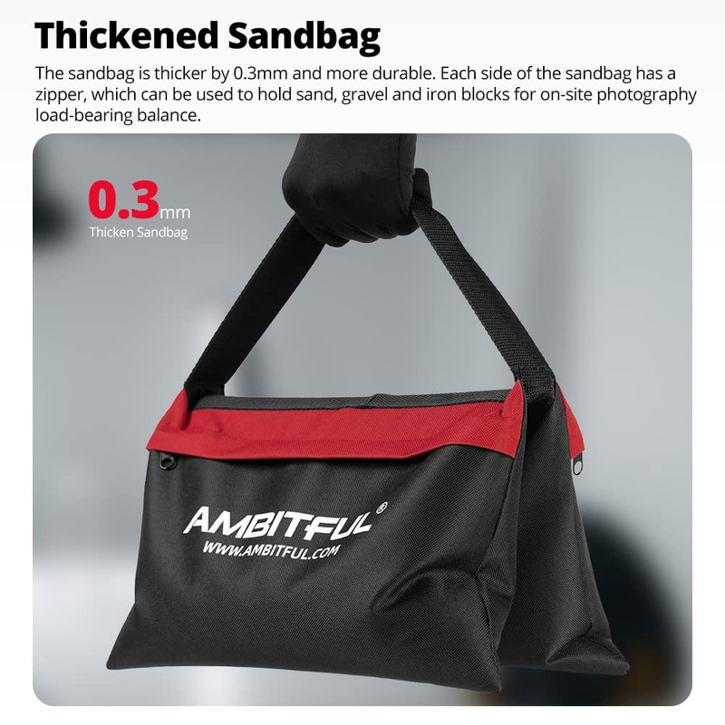 AMBITFUL 4 x Heavy Duty Sand Bag Photography Studio Video