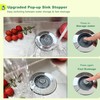 Kitchen Sink Drain Strainer, Sink Strainer, 3 in 1 Kitchen